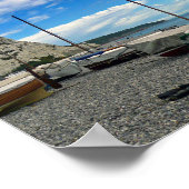 ビールビーチジュラシックコーストデヴォンイングランド ポスター (角)