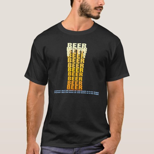 ビールビールビール Tシャツ (正面)