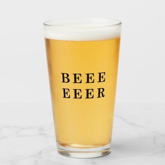 ビールビールラバーズデザイン タンブラーグラス (ドリンク正面)