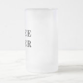 ビールビールラバーズデザイン フロストグラスビールジョッキ (中央)