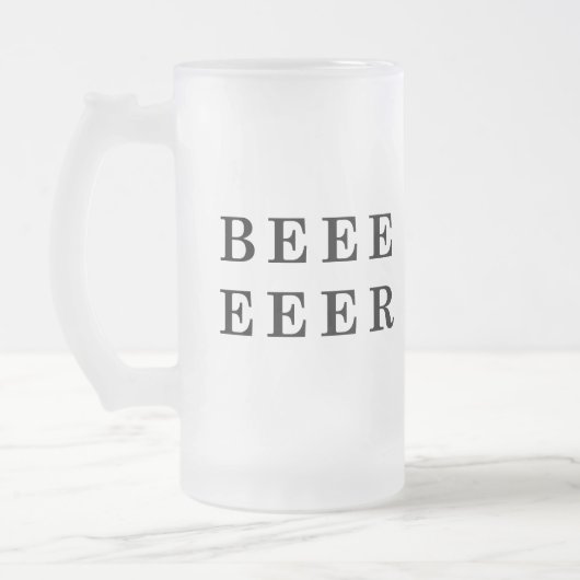 ビールビールラバーズデザイン フロストグラスビールジョッキ (左)