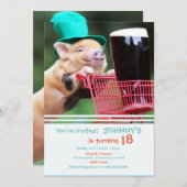 ビールピグ招待状パーティー 招待状 (正面/裏面)