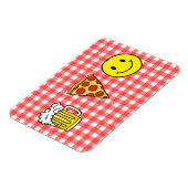 ビールピザの幸せ マグネット (左側)