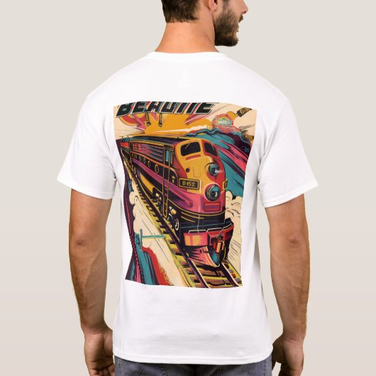 ビールファン向け高速ビールドリンカーTシャツ Tシャツ (裏面)