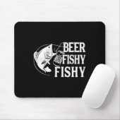 ビールフィジーフィッシュおもしろい魚釣り マウスパッド (マウス)