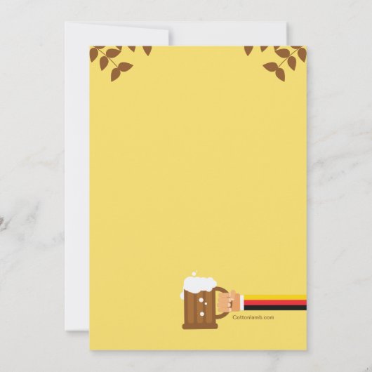 ビールフェスティバルの招待状 招待状 (裏面)