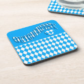 ビールフェスティバルバイエルン国旗のパターンオクトーバーフェスト コースター (左側)