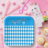 ビールフェスティバルバイエルン国旗のパターンオクトーバーフェスト ペーパープレート (パーティー)