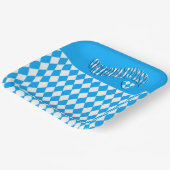 ビールフェスティバルバイエルン国旗のパターンオクトーバーフェスト ペーパープレート (傾斜あり)