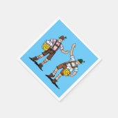 ビールフェスティバルレダーホセンメンビールスタイン スタンダードカクテルナプキン (角)