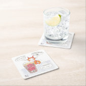 ビールフェスティバル，未決定の猫，ビールマット スクエアペーパーコースター (インサイチュ)