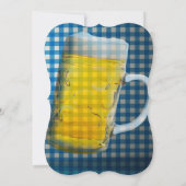 ビールフェストパーティー パーソナライズされた 招待状 (裏面)