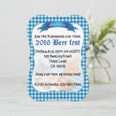 ビールフェストパーティー パーソナライズされた 招待状 (スタンド正面)
