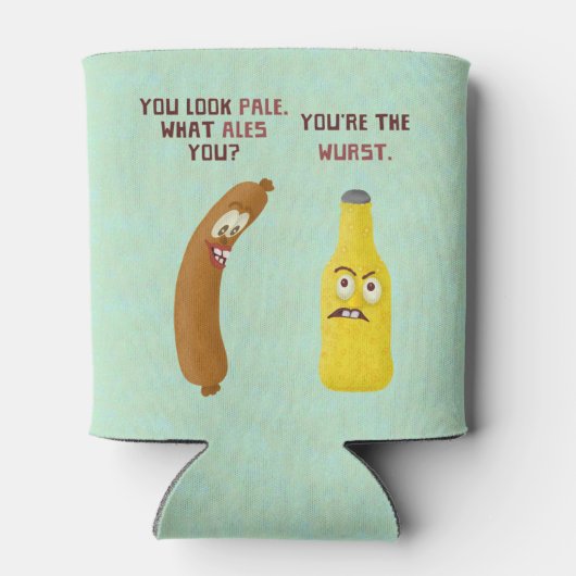 ビールブラッおもしろいトワーストプンワースト淡い色のエール 缶クーラー (裏面)