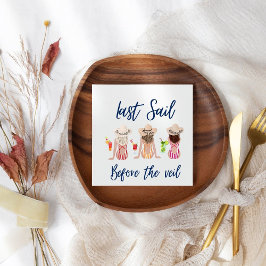 ビールブルー前の最終セイルバチェロレッテ スタンダードカクテルナプキン