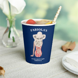 ビールブルー前の最終セイルバチェロレッテ 紙コップ