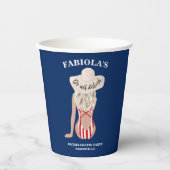 ビールブルー前の最終セイルバチェロレッテ 紙コップ (正面)