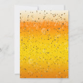 ビールプレッツェルDIY写真月誕生日 招待状 (裏面)