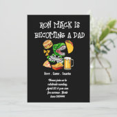 ビールベビーシャワーダドシェルパーティー 招待状 (スタンド正面)