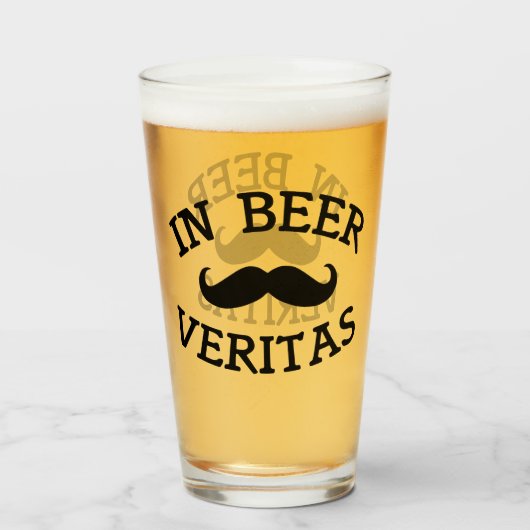 ビールベリタスのビールグラスで タンブラーグラス (ドリンク裏面)