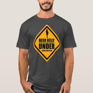 ビールベリーアンダー建築男性へと女性 Tシャツ
