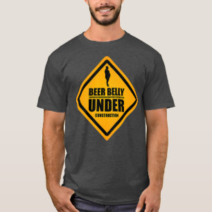 ビールベリーアンダー建築男性へ&女性 Tシャツ