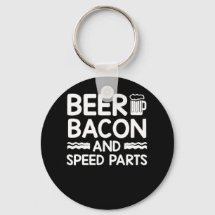 ビールベーコン車の人ビールベーコンの速度の部品 キーホルダー