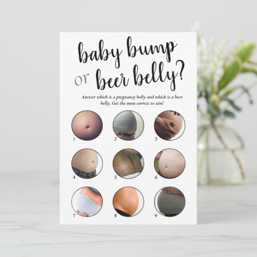 ビールベーシンプルダーまたはビールバンプ |ブラックスクリプトゲームカード 招待状 (スタンド正面)