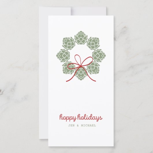 ビールホップスクリスマスカード (正面)