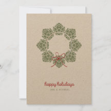 ビールホップ写真クリスマスカード