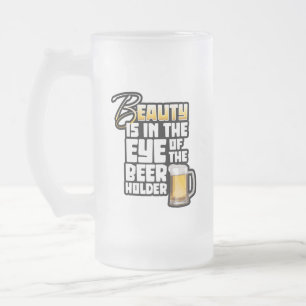 ビールホルダーの目 – おもしろいビールドリンカー フロストグラスビールジョッキ
