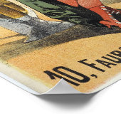 ビールホールフランスのヴィンテージ広告 ポスター (角)