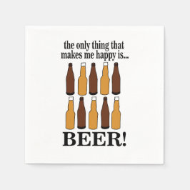 ビールボトルおもしろいビールパーティー スタンダードカクテルナプキン