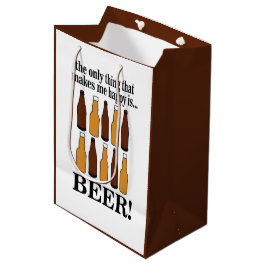 ビールボトルおもしろいビール ミディアムペーパーバッグ