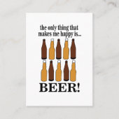 ビールボトルおもしろいビール 名刺 (正面)