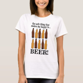 ビールボトルおもしろいビール Tシャツ