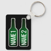 ビールボトルアルミキーチェーンギフト2個 キーホルダー (裏面)