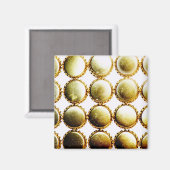 ビールボトルキャップきらきら光る マグネット (正面/裏面)