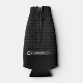 ビールボトルキャップ/ボトルオープナーグレー/ホワイト2 ボトルクーラー (裏面)