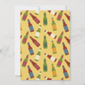 ビールボトルグラフィックパーソナライズされたバースデーパーティー 招待状 (裏面)