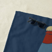 ビールボトルグラフィックパーソナライズされた ビーチタオル (インサイチュ)