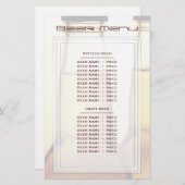 ビールボトルビアメニュー (正面/裏面)