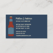 ビールボトルビールジストラブータバーをテーマ 名刺 (正面)