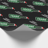 ビールボトルメリおもしろいークリスマスカスタムホリデー ラッピングペーパー (角)