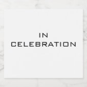 ビールボトルラベルイニシャル ビールラベル (シングルラベル)