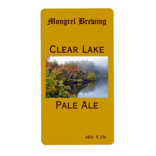 ビールボトルラベル ラベル (正面)