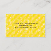 ビールボトルワインアクセサリーパターン 名刺 (裏面)