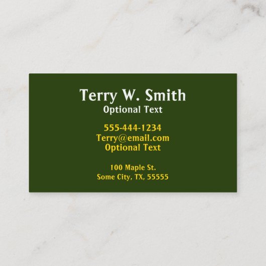 ビールボトル名刺 名刺 (裏面)