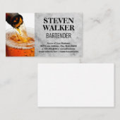 ビールボトル注ぎ 予約カード (正面/裏面)