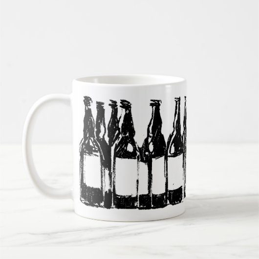 ビールボトル コーヒーマグカップ (左)